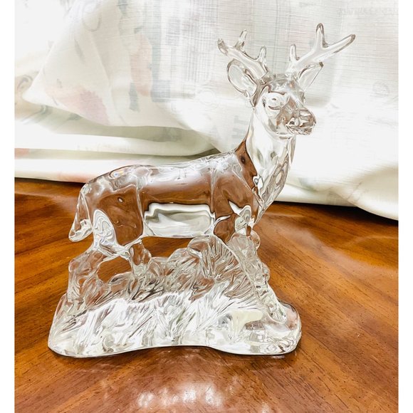 Wonders of the Wild Crystal Au Plomb Deer Stag Figurine - Picture 3 of 4